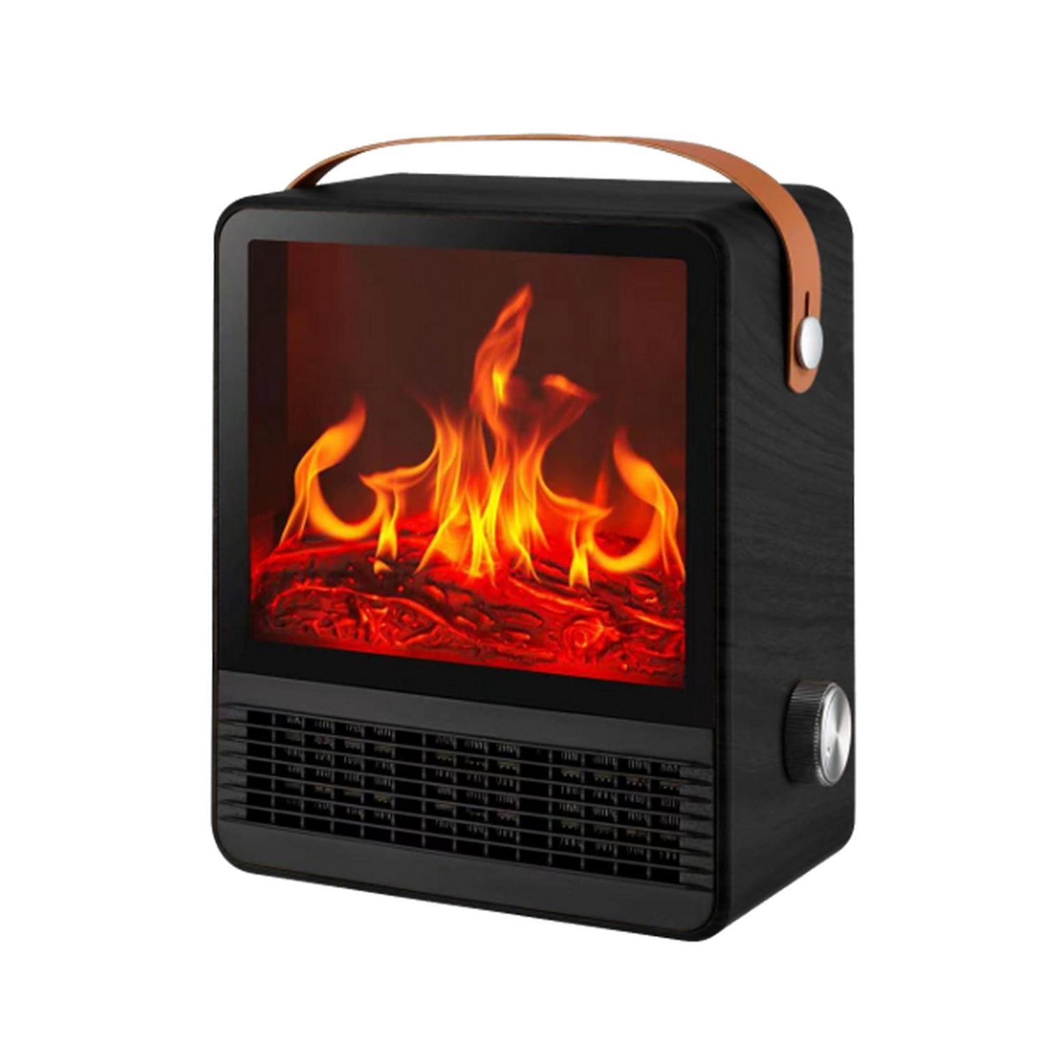 Flame Effect Heater 1500W Black