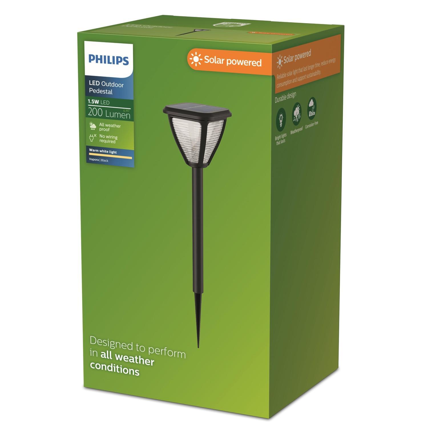 Pedestal Solar 200 lumens 1.5 Watts Warm White