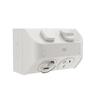 Aqua Weatherproof Double Powerpoint with USB