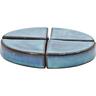 Glazed Round Pot Feet Firework Green