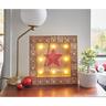 Advent Star Calendar  H: 35cm, L: 35cm, D: 7cm / Battery Warm White