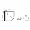 Round Shower Flat Wall