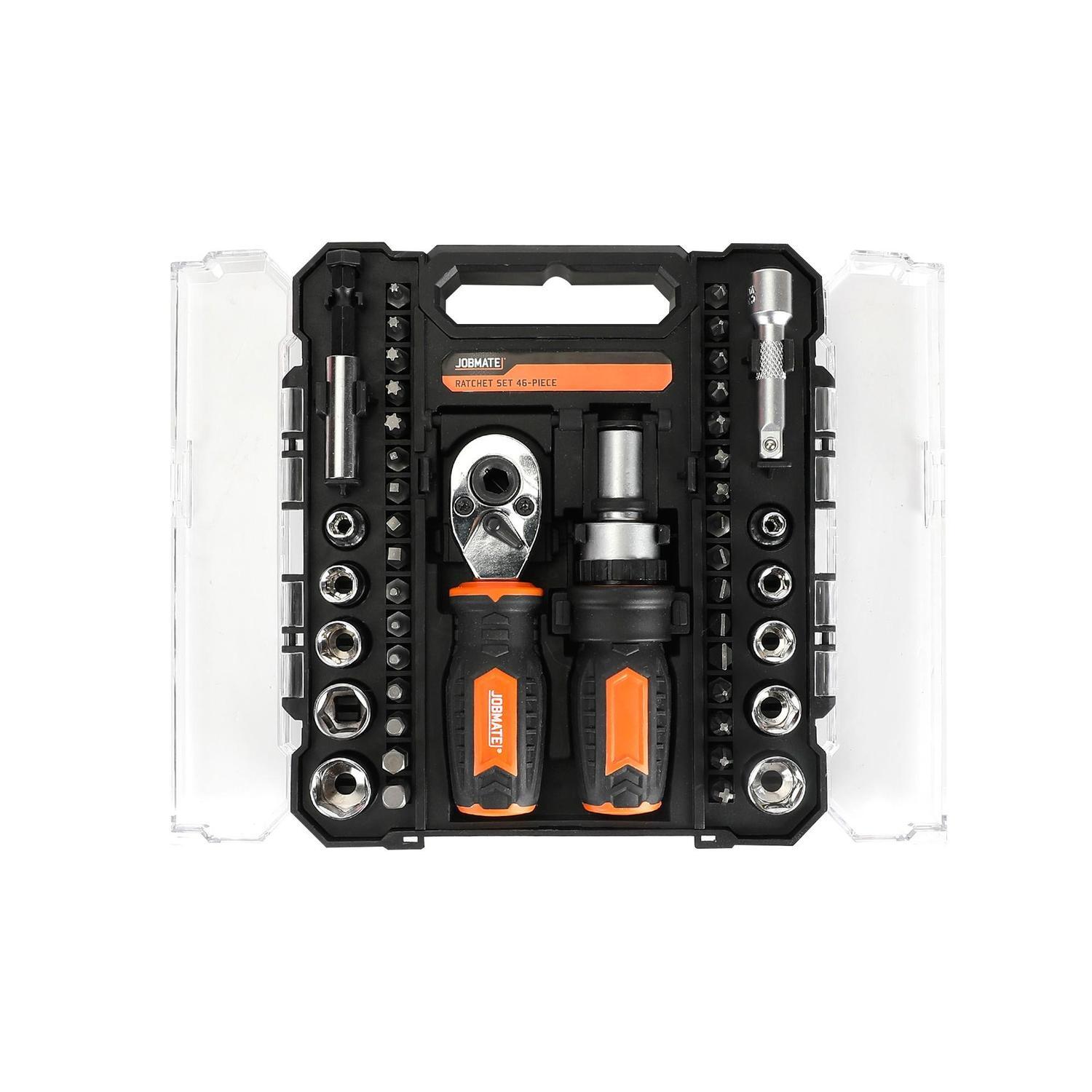 46 piece Ratchet  Set 170 x 150 x 35mm Orange,Black