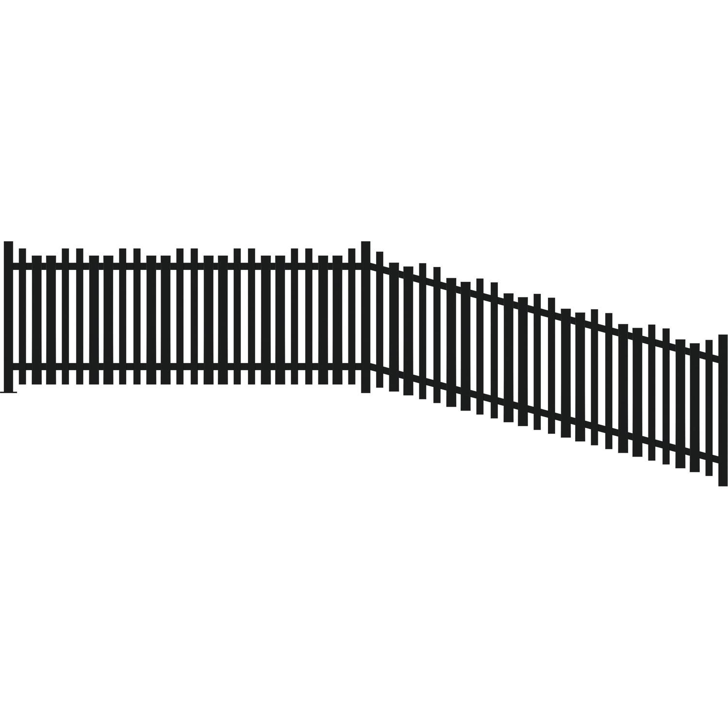 Bode Aluminium Fence Panel  H:950mm W:2430mm Black