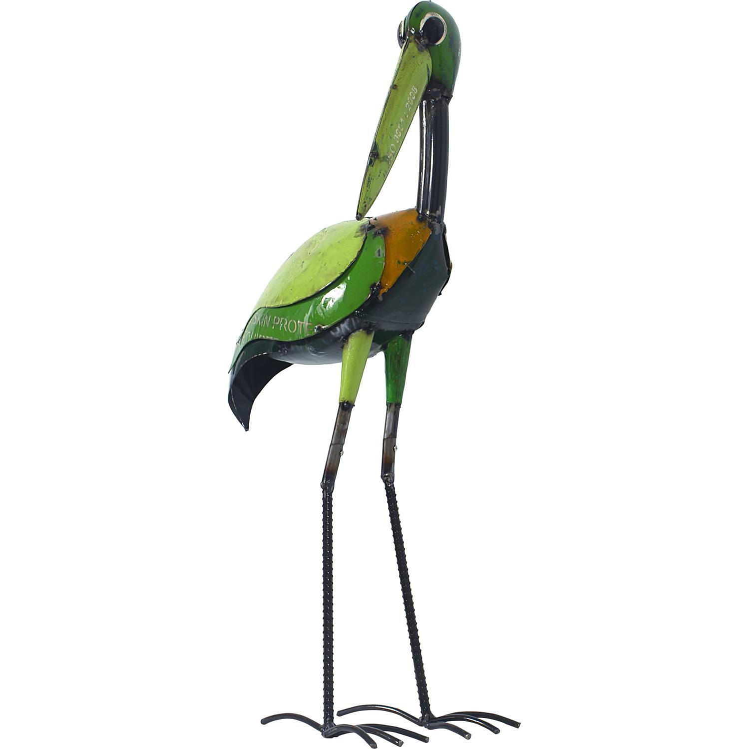 Metal Barnyard Stork Baby