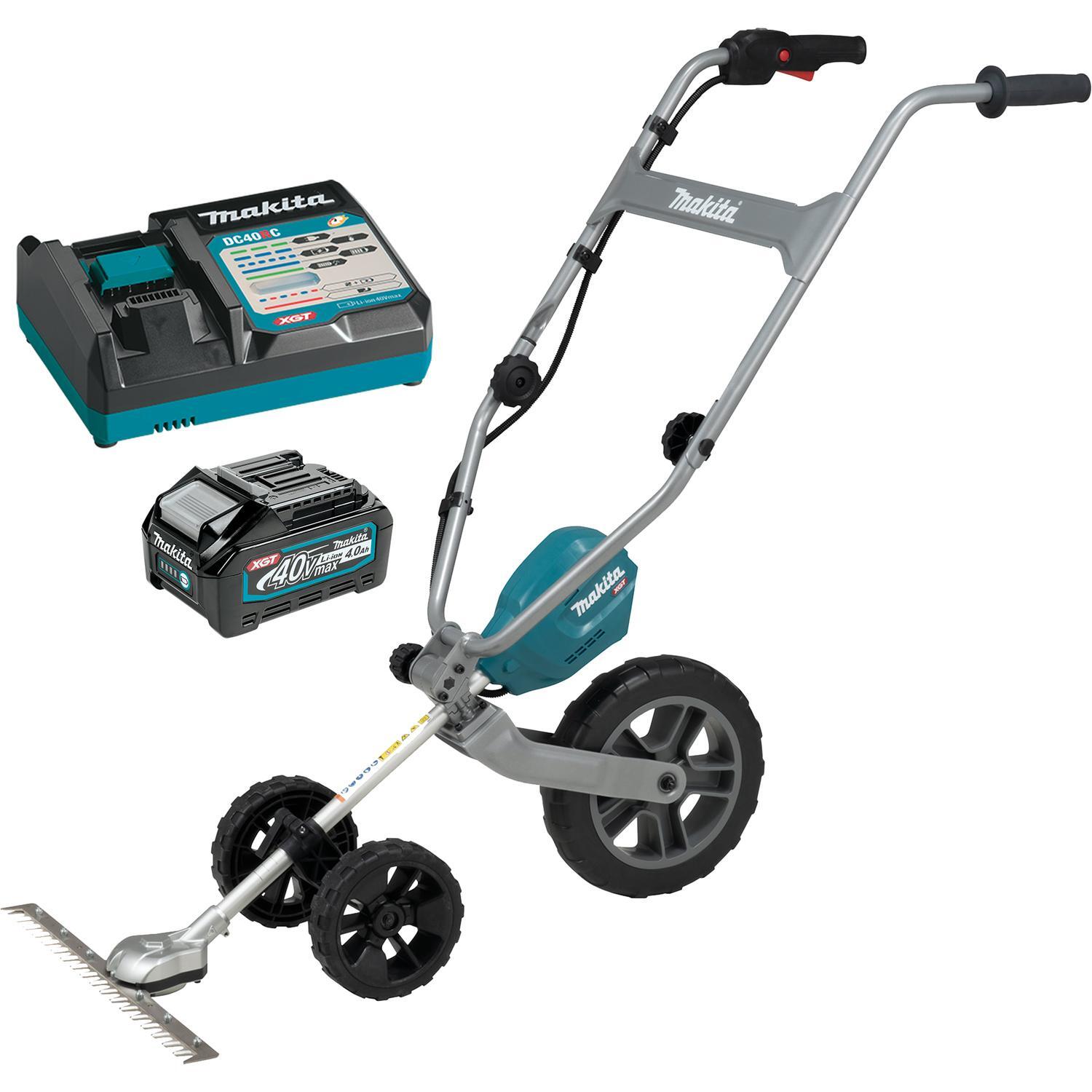 Brushless Ground Trimmer Kit 40 Volt  Teal