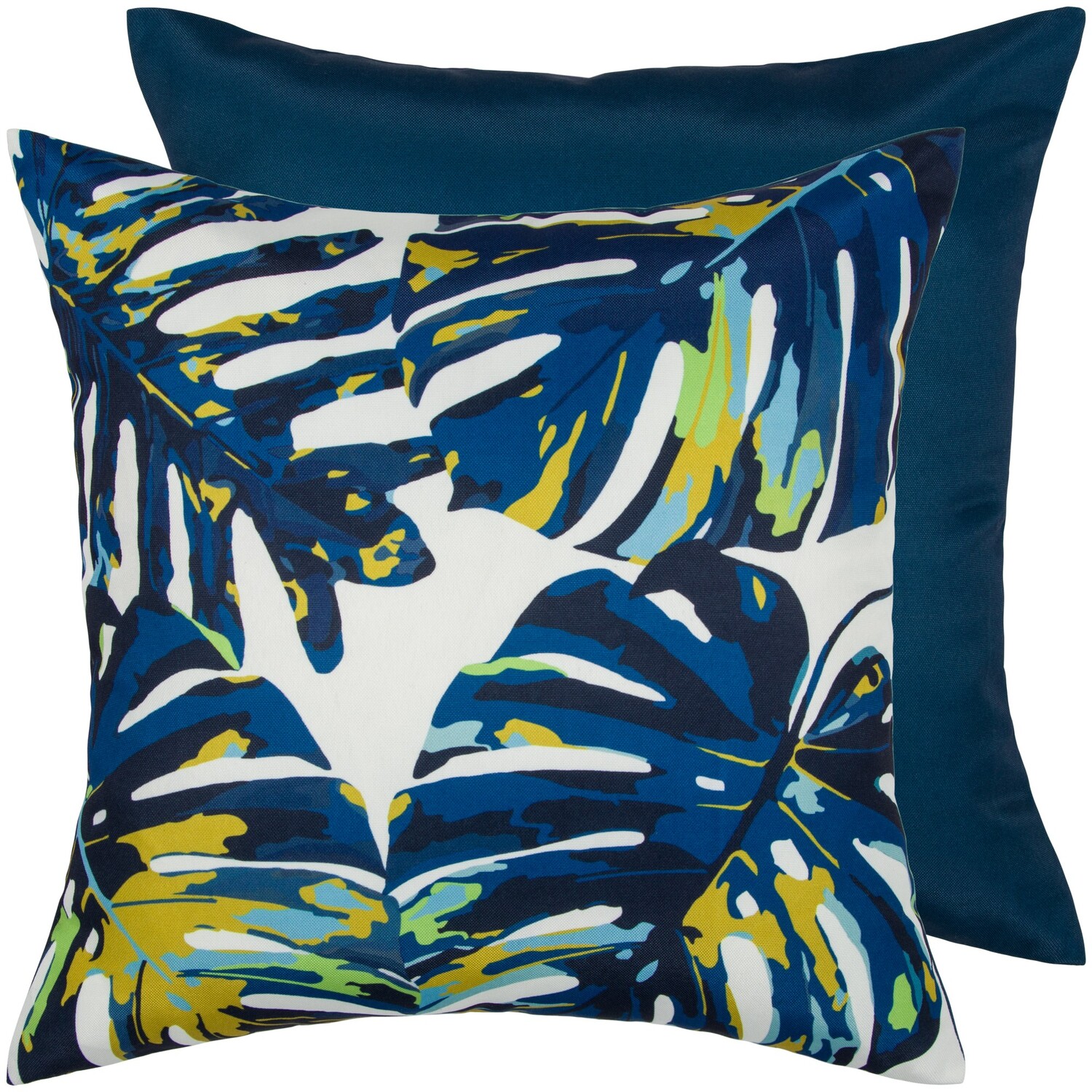Outdoor Cushion 45cm Monstera Blue