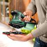 200 Watt Electric Dual Orbital / Multi Detail Sander, Speed Selection, Includes 2 x 80 Grit Sanding Sheets & Case (PSM 200 AES)