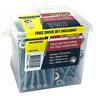 Heavy Duty Timber Screws 14g Assortment Pack of 155 Galvanised