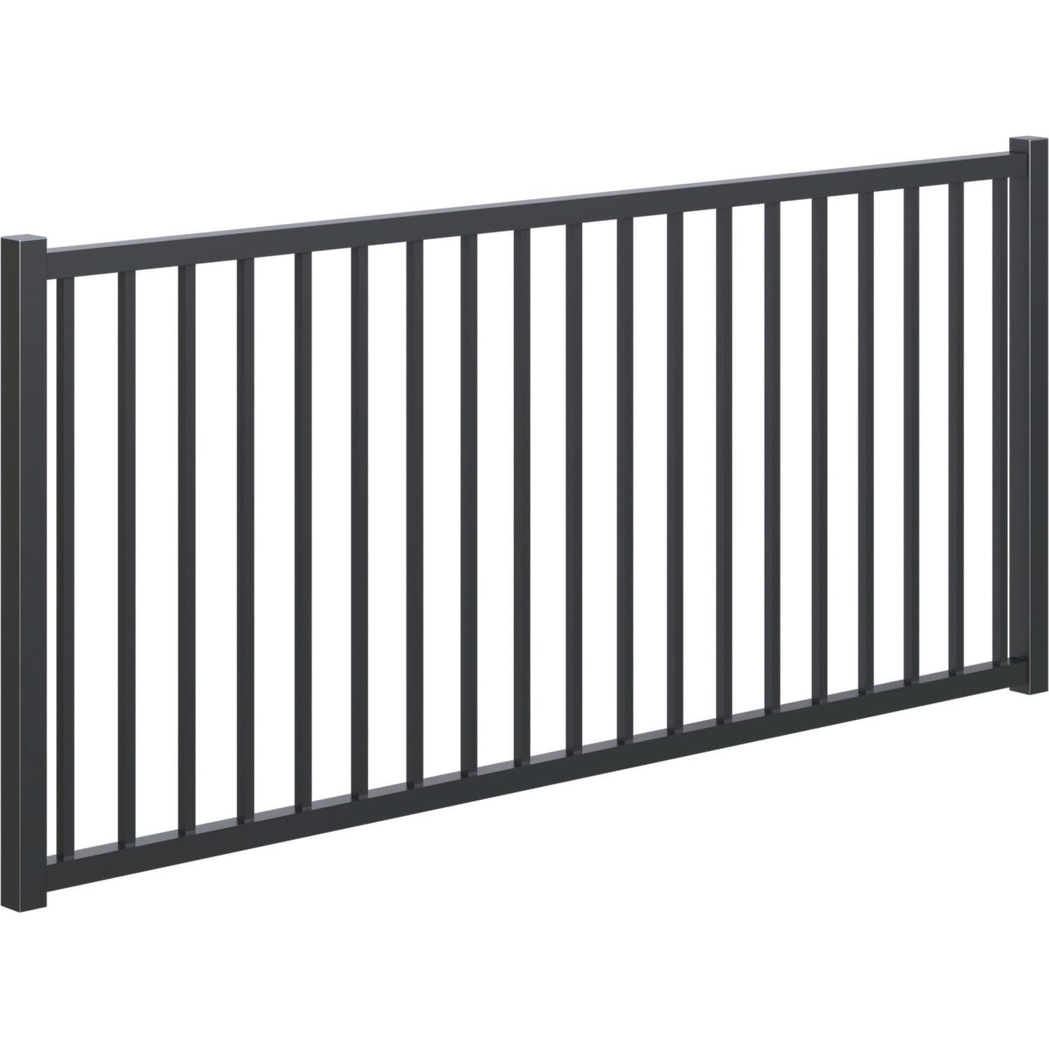 Delta Adjustable Driveway Gate 950mm high x up to 2554mm wide, Black