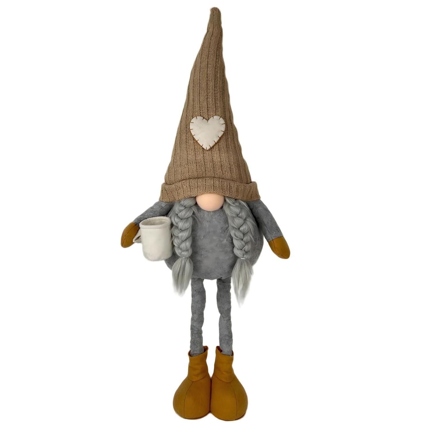 Christmas Gnome Extendable Legs Natural Mrs