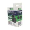 Twin Hood Friction Stem Castor with Socket  50mm Black