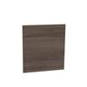 Wall Hung Vanity Cabinet Handleless Door RH 600mm Charred Walnut