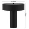Nuri Table Lamp H: 330mm Black