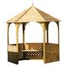 Wainui Trellis Side Gazebo W: 2.57m, H:2.85m Natural Timber
