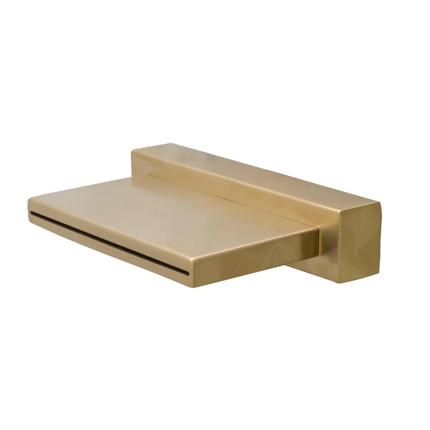 Waterfall Bath Spout  Brushed Gold