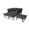 5-in-1 Multifunction Outdoor Corner Lounger with Ottoman