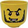 Blockman Face Indoor Ceramic Pot