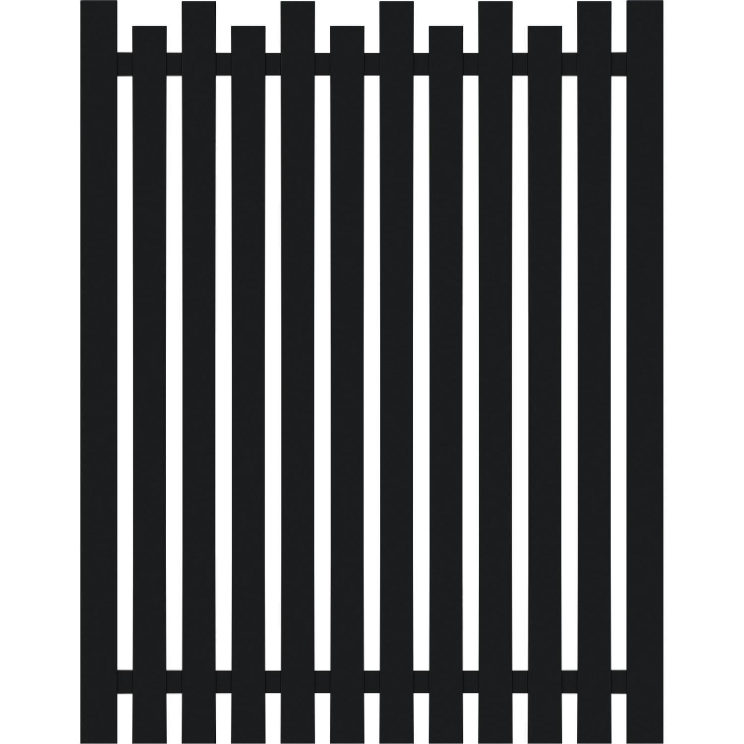 Belle Aluminium Adjustable Gate Kitset H: 1500mm W: 1180mm Black