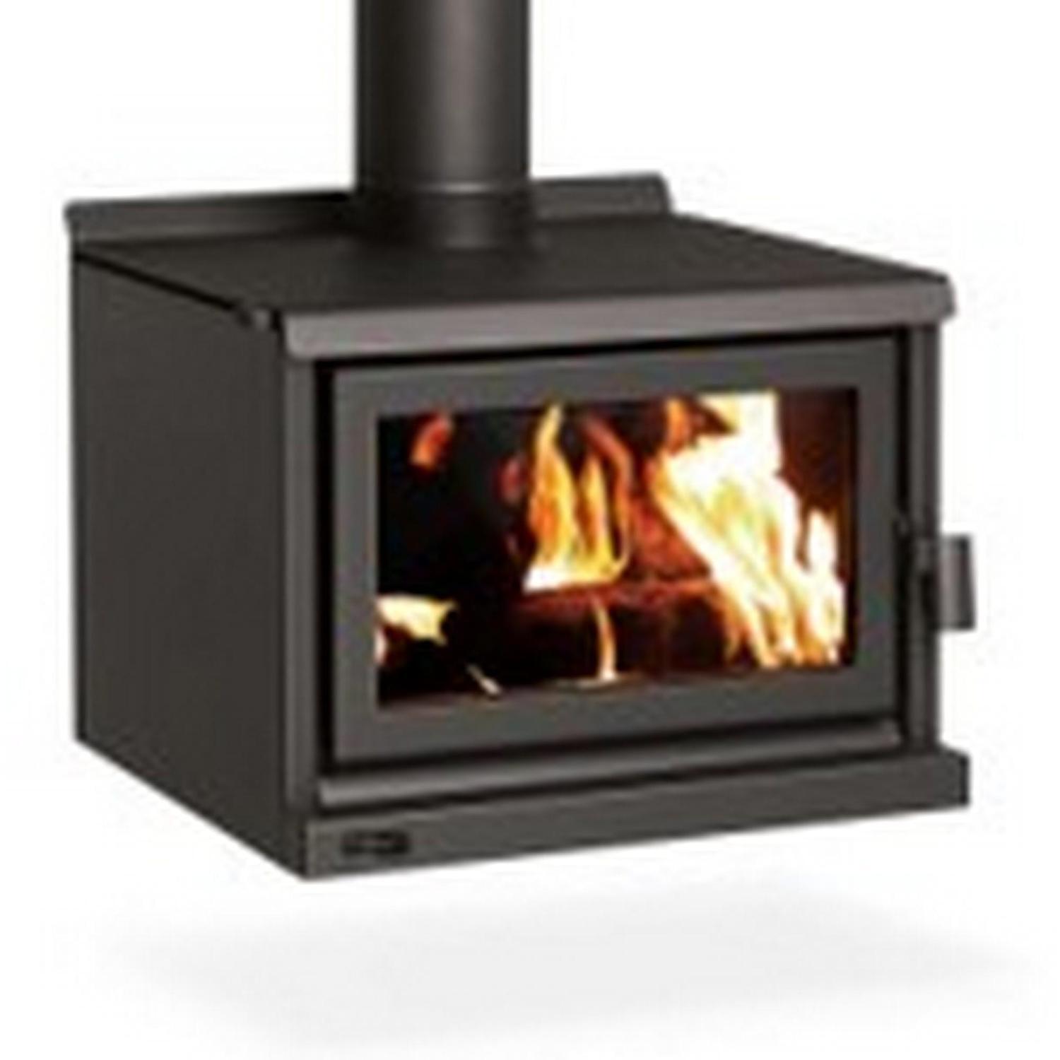 Forbes Bench Top Wood Fire 18kW Black