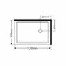 Luxury 2000 Frameless Shower - Right Hand Tray