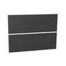 Floor Standing Vanity Cabinet Handleless Drawer Front Set 900mm Matte Black