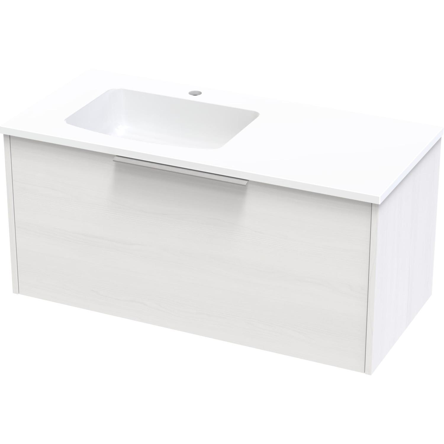 Nikau Grove 1000 Left Hand Bowl Single Drawer Colour