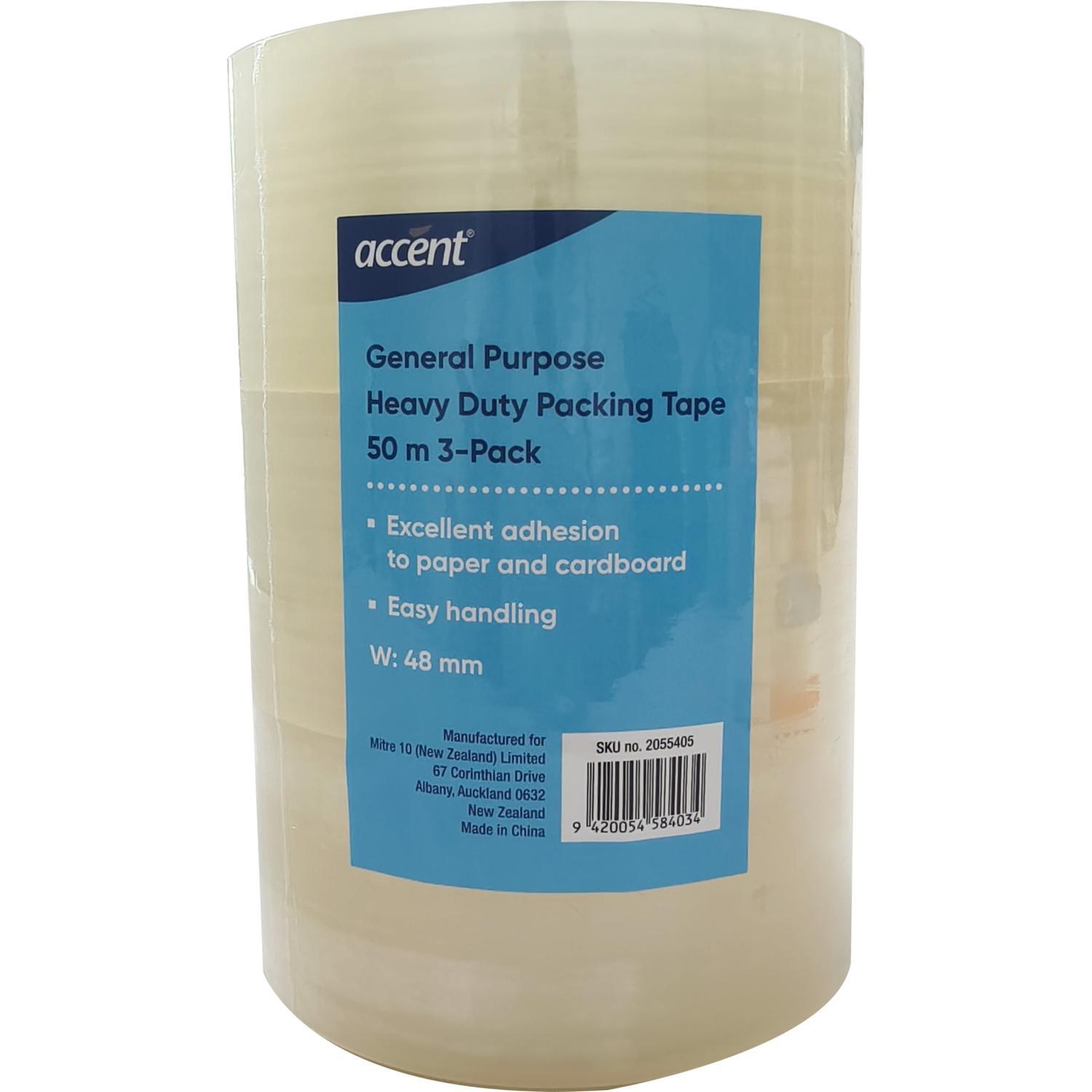 General Purpose Heavy Duty Tape Accent 48mm x 50m Clear