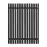 Aluminium Modern Picket Driveway Gate W: 1470mm, H: 1750mm, D: 56mm Grey