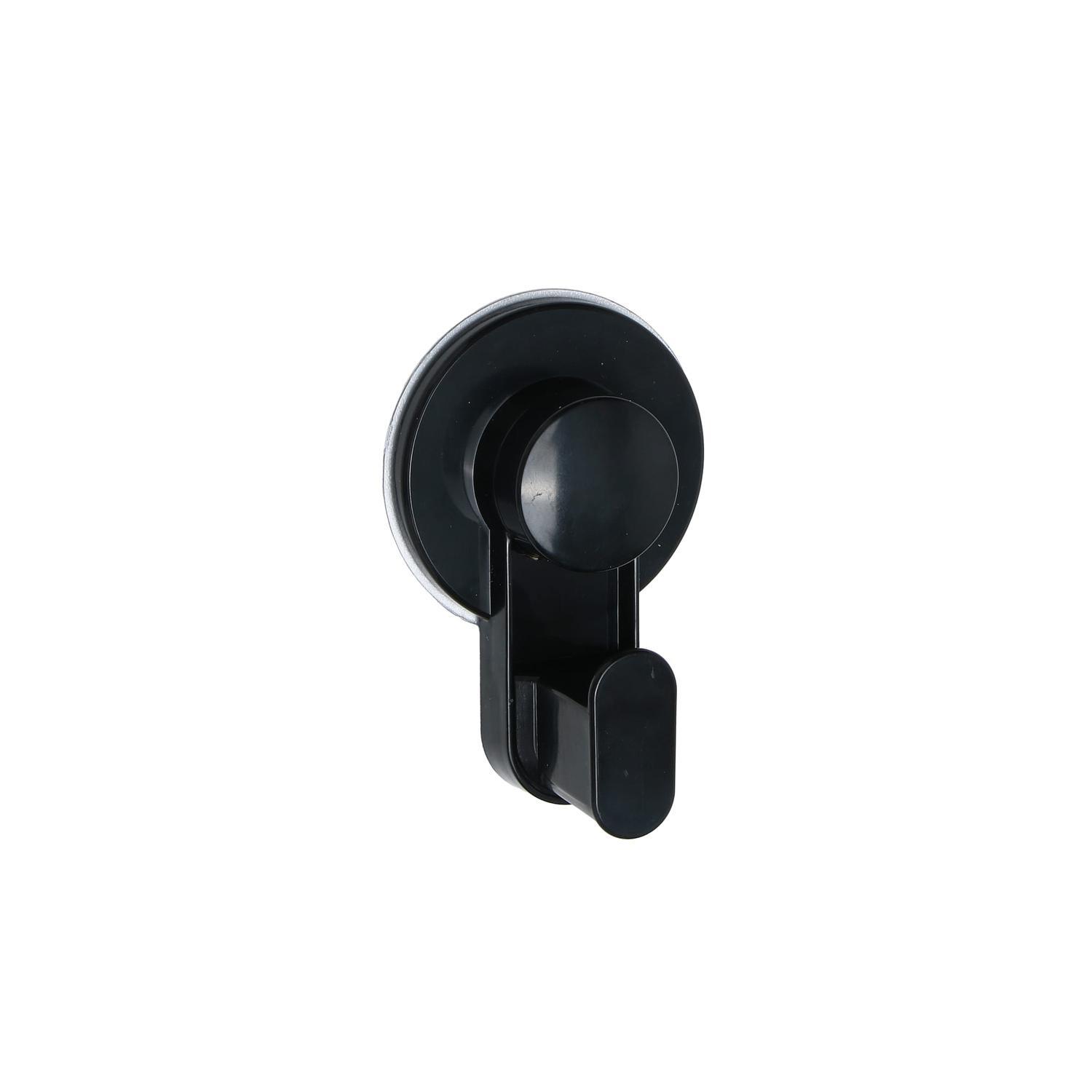 Hook with Suction Cup 3 Pack Black