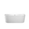 Freestanding Back to Wall Bath 1600 mm White
