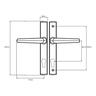 Entrance lock hinged 1-Point Black