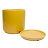 Indoor Adelle Pot and Saucer 6cm Mustard