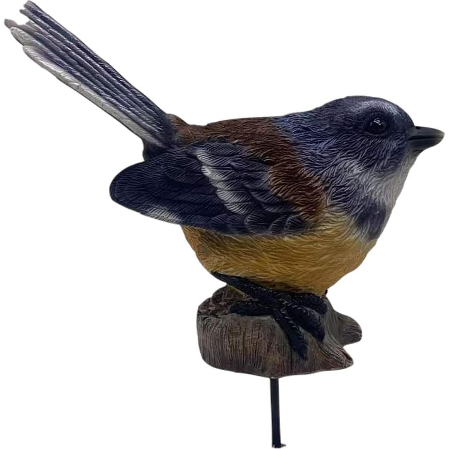 Fantail Bird Stake Garden Ornament