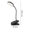 Nash LED Clamp Lamp 3.5 Watts Black