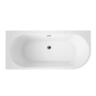 Freestanding Back to Wall Left Corner Bath 1600 mm White