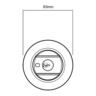 Paradigm Deadbolt Round Rose