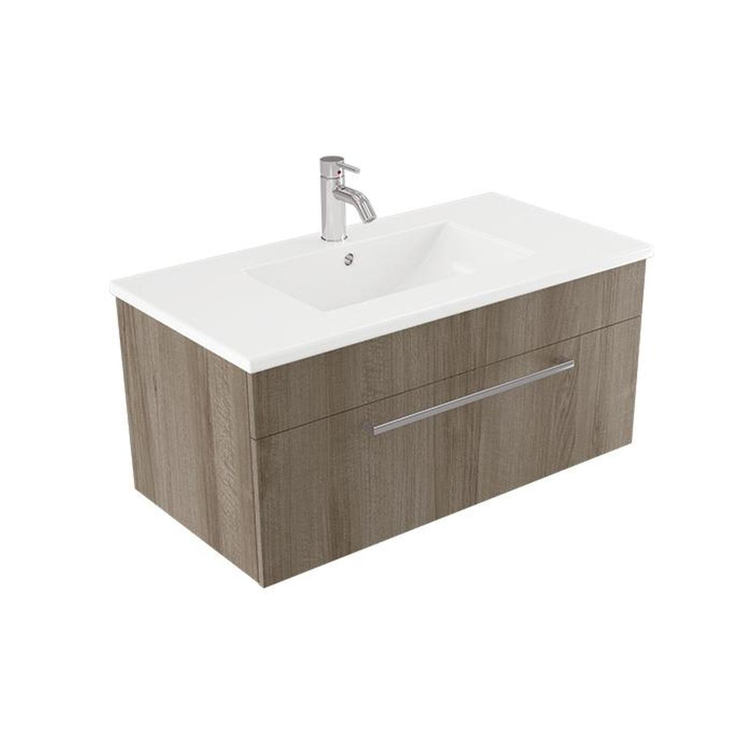 Calais Wall Hung Vanity 900mm Coronet Beech