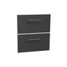 Floor Standing Vanity Cabinet Drawer Front Set 600mm Matte Black