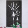 Nikau Decorative Screen 900 x 1800mm WPC Black
