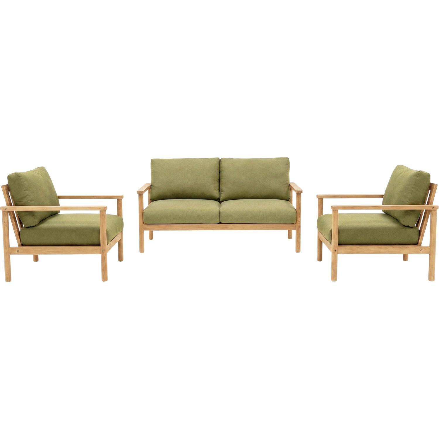 Outdoor Double Lounge Setting 3 Piece