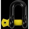 D Shackle  12mm Galvanised Black