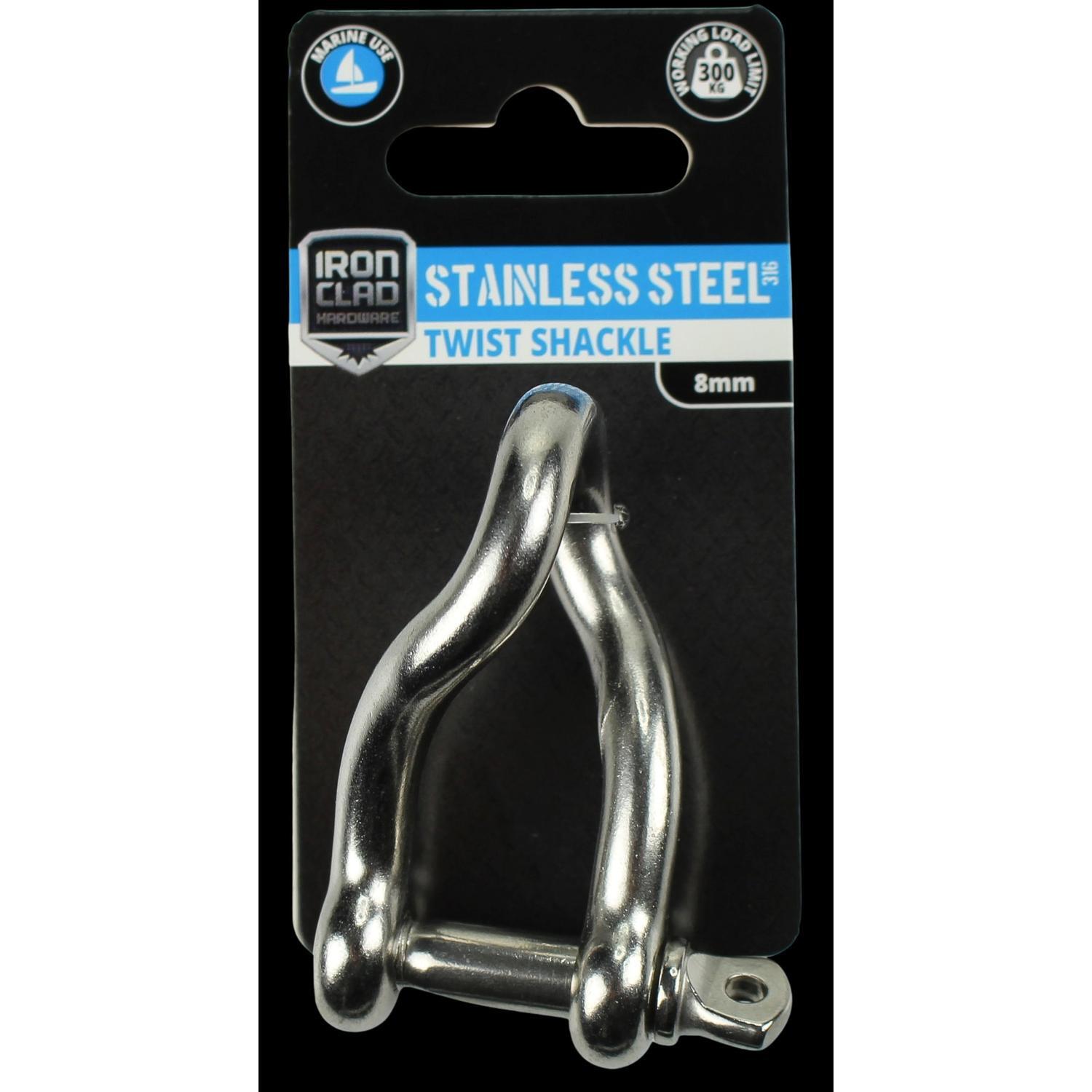 Twist Shackle 8mm Stainless Steel 316
