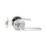 Medio Plus Series Sierra Privacy Lever Set with QuickFix Brushed Satin Chrome