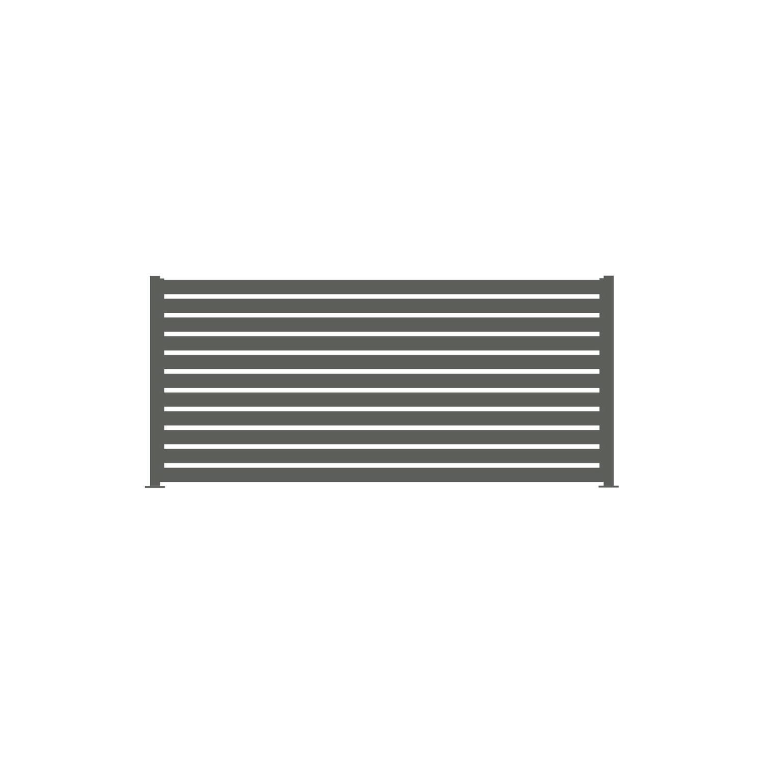 Fence Panel W: 2350mm H: 1200mm Slate Grey