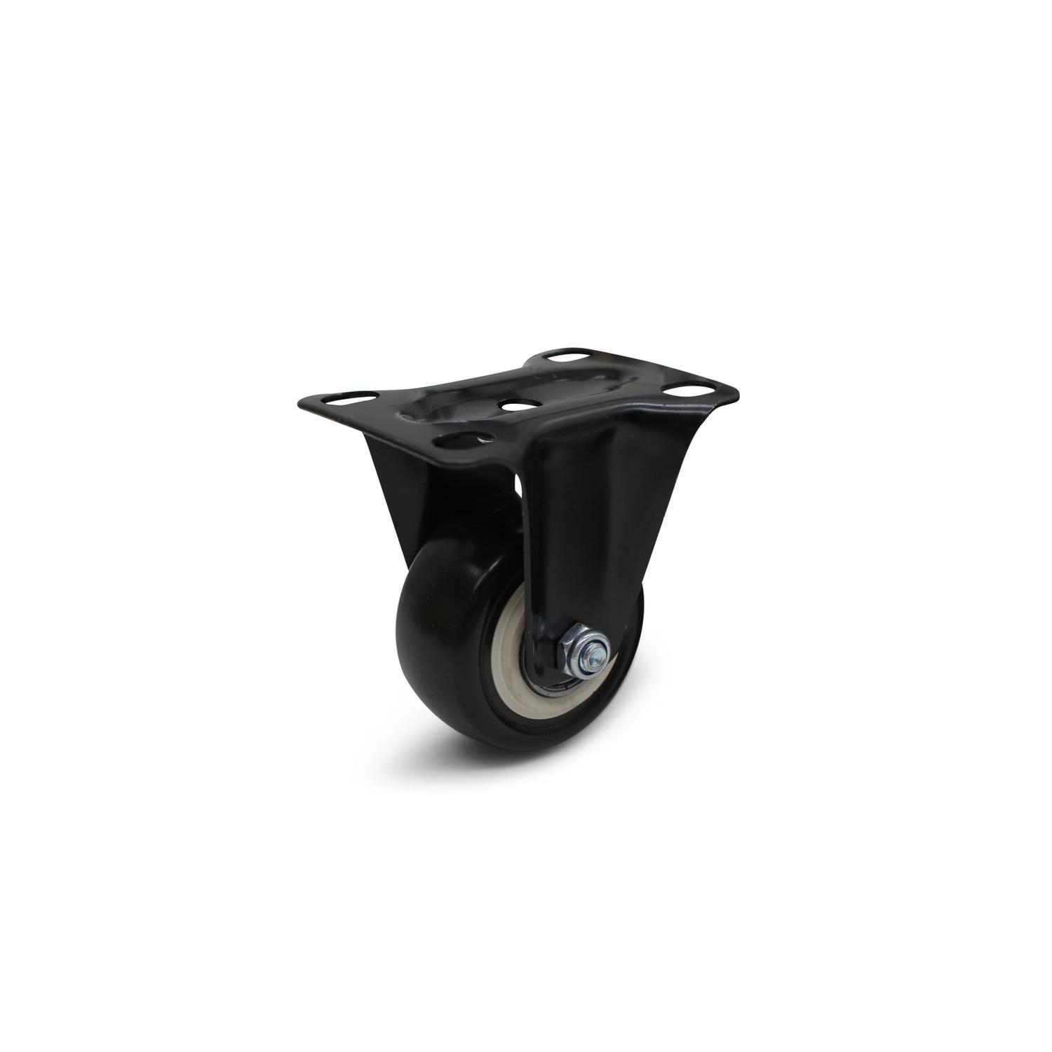 Urethane Fixed Castor  50mm Black