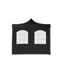 Pop-Up Gazebo Curtain with Window H:2000mm, W:3000mm Black