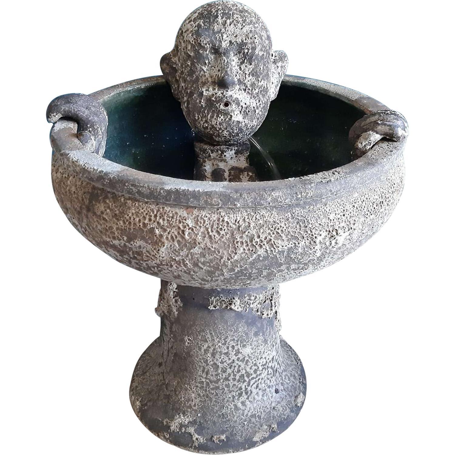 Bath Man Old Stone Water Feature