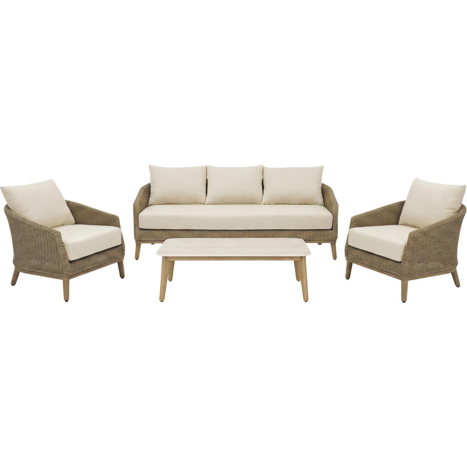 Nara Outdoor Lounge Setting 4 Piece