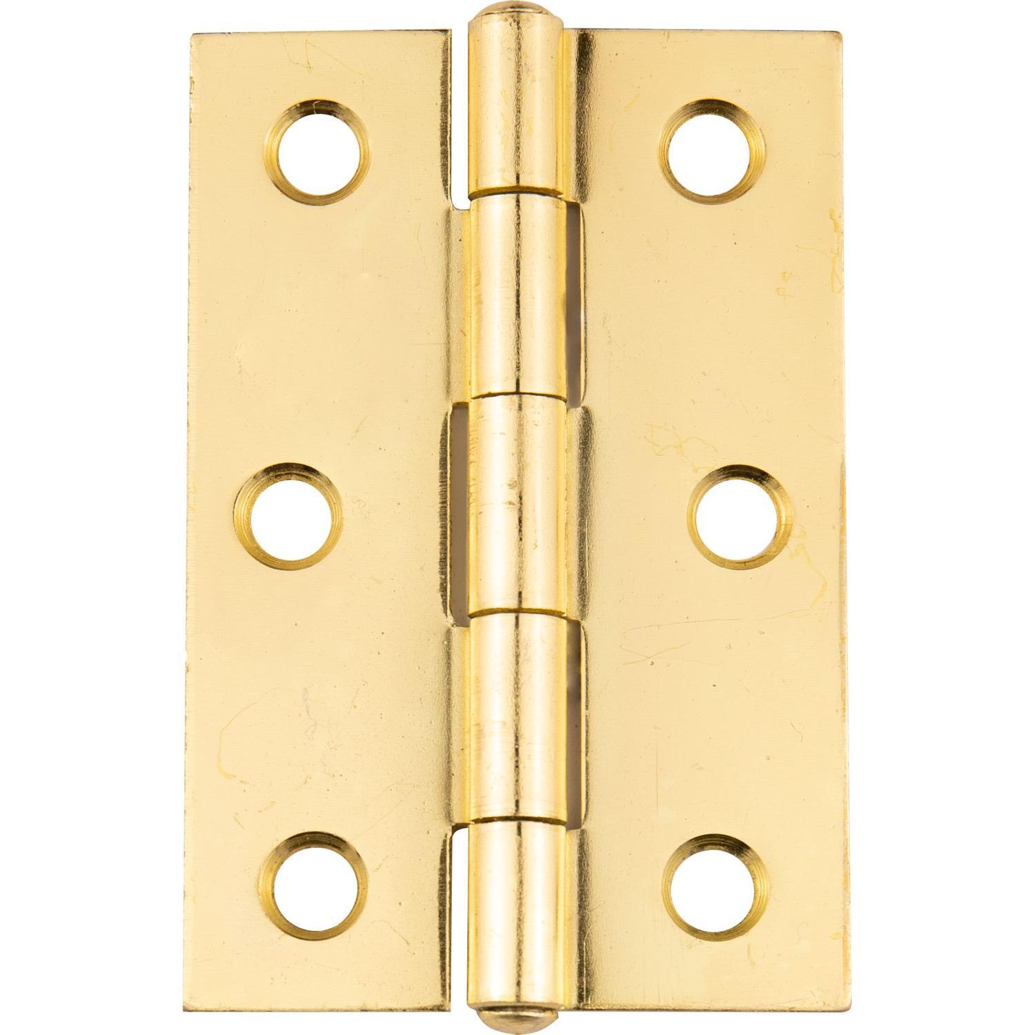 Butt Hinge Fixed 75mm Gold